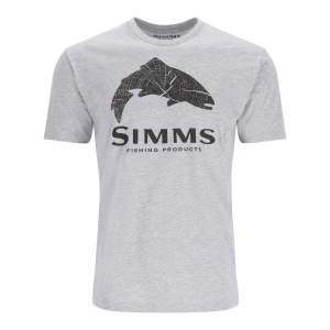 Wood Trout Fill T-Shirt Grey Heather