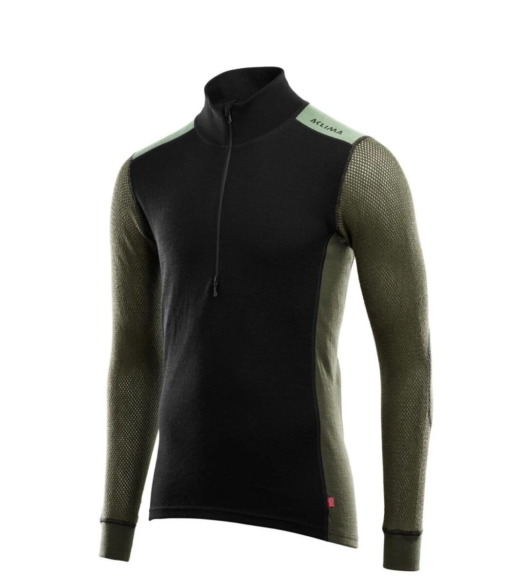 Aclima WoolNet Hybrid Mockneck w/zip M