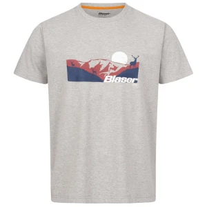 Blaser Allgäu Mountain T-Shirt Grey Melange