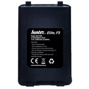 Battery Hunter F5, E-light og Elite 1700 mAh
