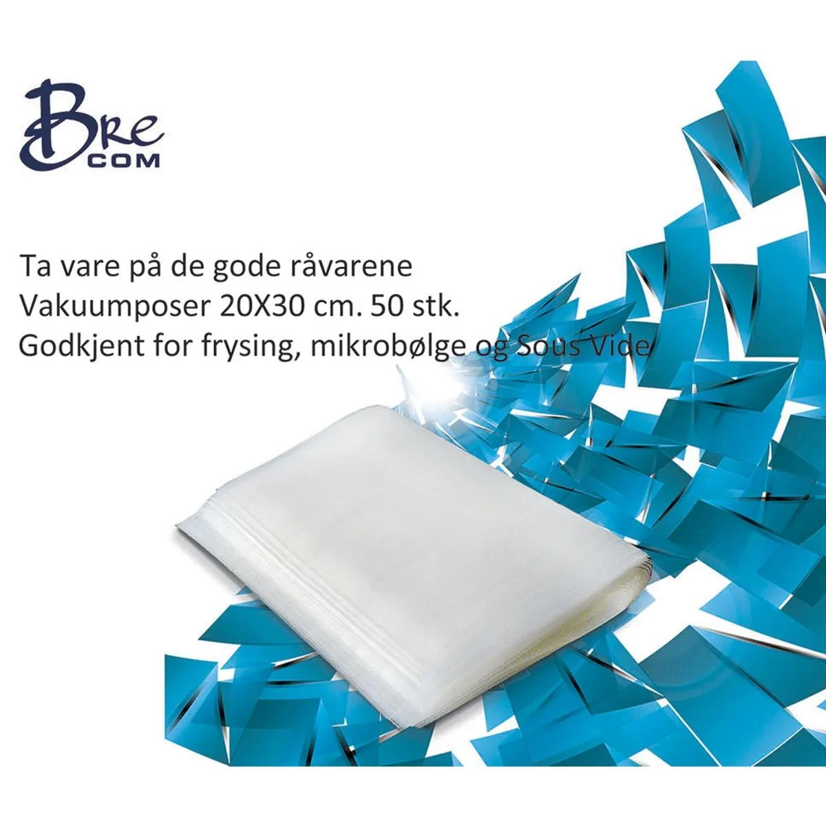 Brecom Pose Vakuum 20x30cm, 50stk