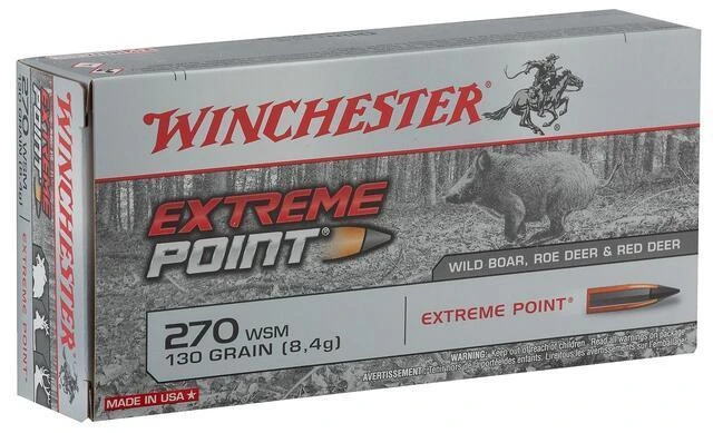 270 WSM, Winchester 130gr Extremepoint