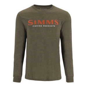 Simms M`s  Logo LS T-Shirt Loden Heather