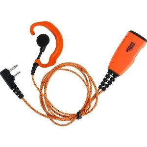 Icom PRO P610L Headset Fabricline, orange mic/PTT, C-shell