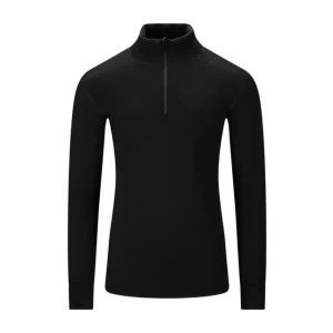 Aclima Fleecewool V2 Polo w/zip Ms Jet Black