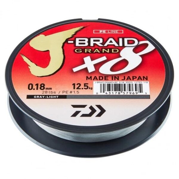 Daiwa J-Braid Grand 135 mtr Gray