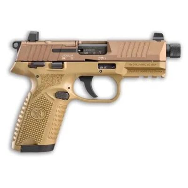 FN 502 TACTICAL 22LR 4.6" 15RD FDE 1/2"x28