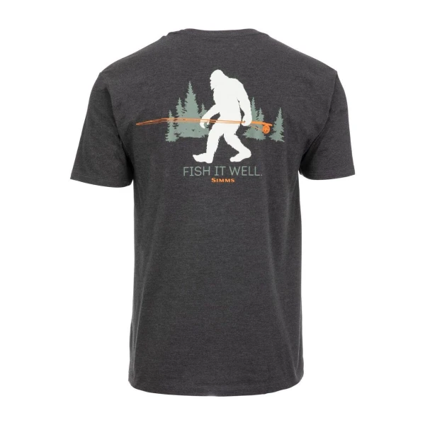 Simms Sasquatch T-Shirt Charcoal Heather