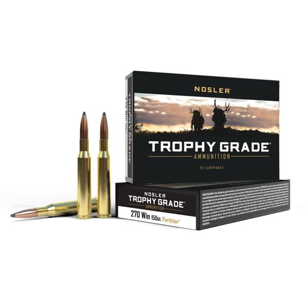 270 Win. Nosler Trophy Grade Partition 150 grs. 20 pk.