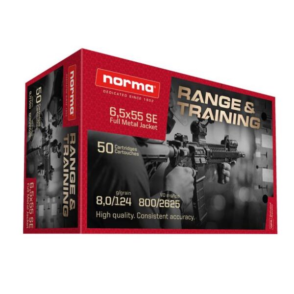 Norma Range & Training 6,5x55 8,0g/124gr