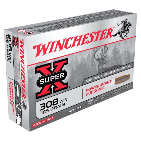 308Win Winchester Subsonic Power point 185gr