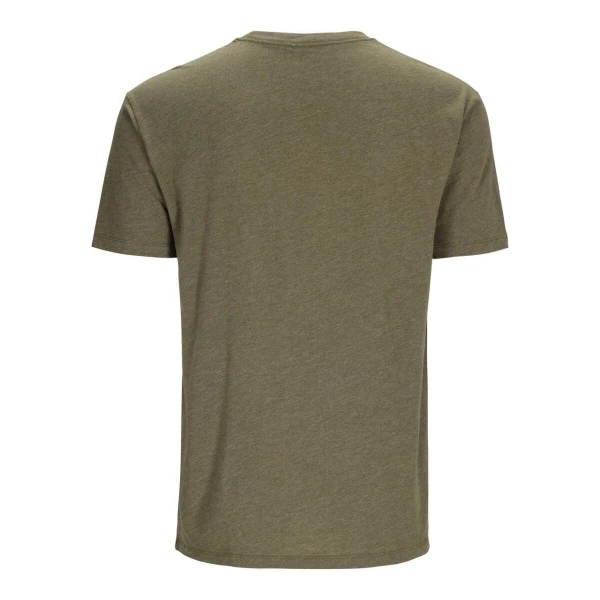 Simms Logo T-Shirt RC Dark Clover/Military Heather - Bilde 2