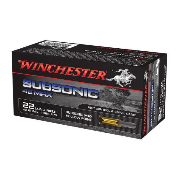 22.lr Winchester Subsonic Max 42grHP,