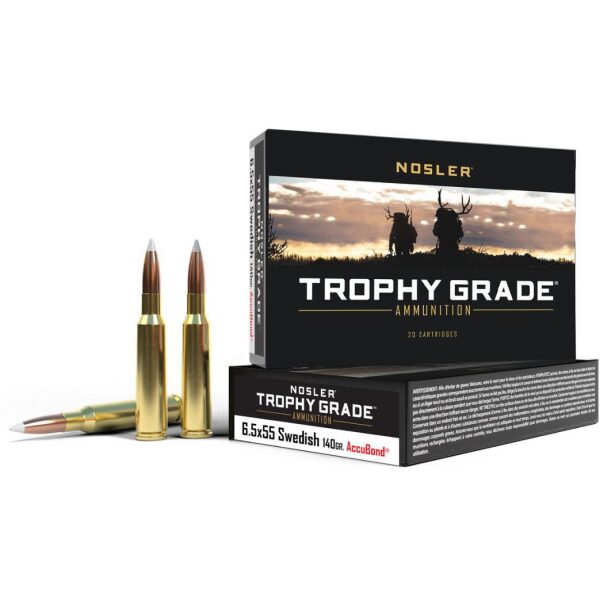 6,5x55 Nosler Trophy Grade 140grs Accubond