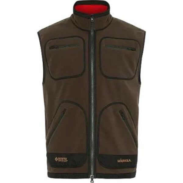 Harkila Fleece Vest Browm/Red