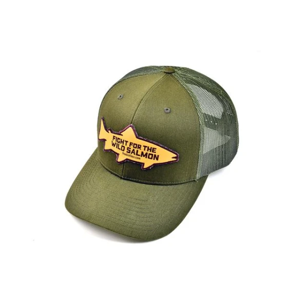 Frödin Green Olive Wild Salmon Trucker Hat