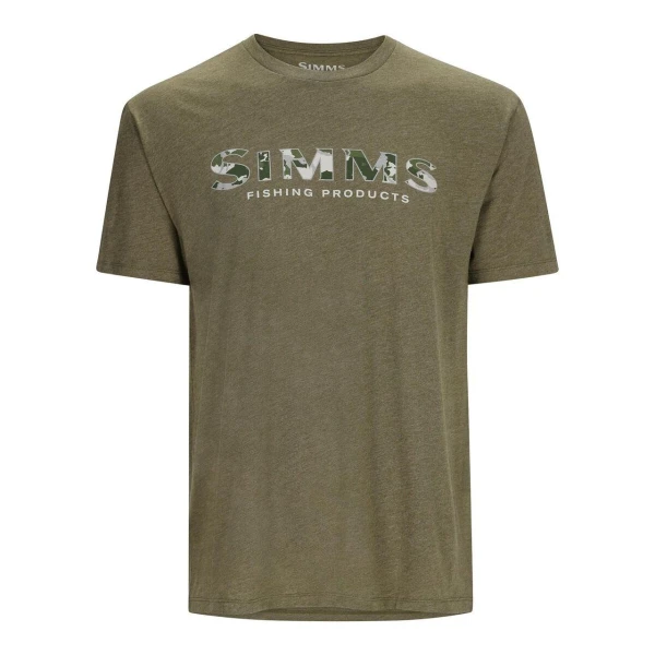Simms Logo T-Shirt RC Dark Clover/Military Heather