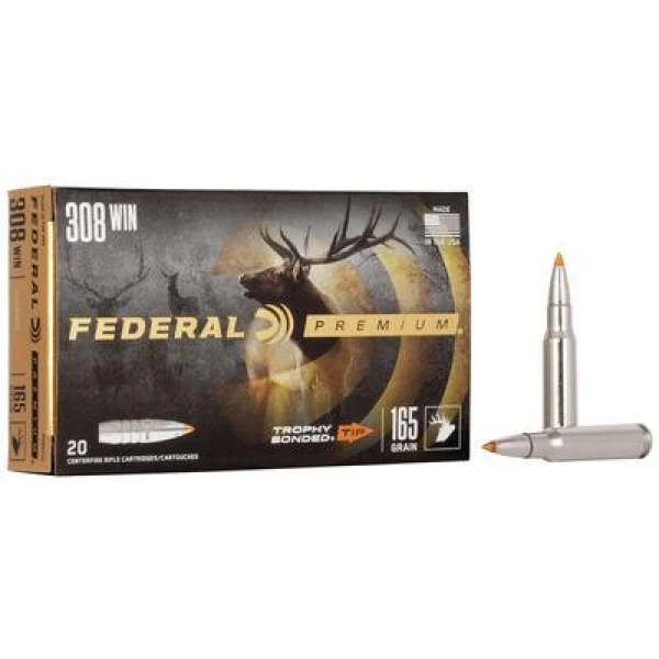 308Win Federal Trophy Bonded Tip 165gr/10,7g