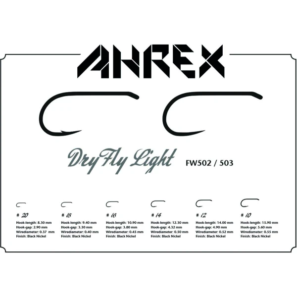 Ahrex Dry Fly Light Barbless FW503 - Bilde 2
