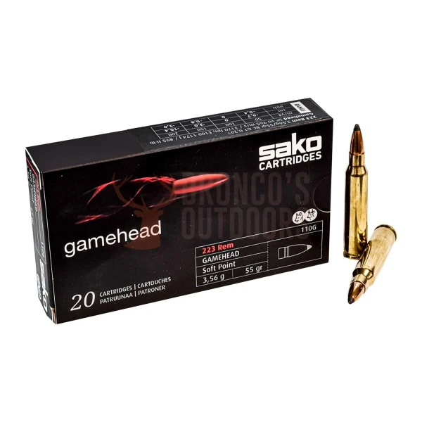 223 Rem, Sako Gamehead. 3,56g/55gr SP