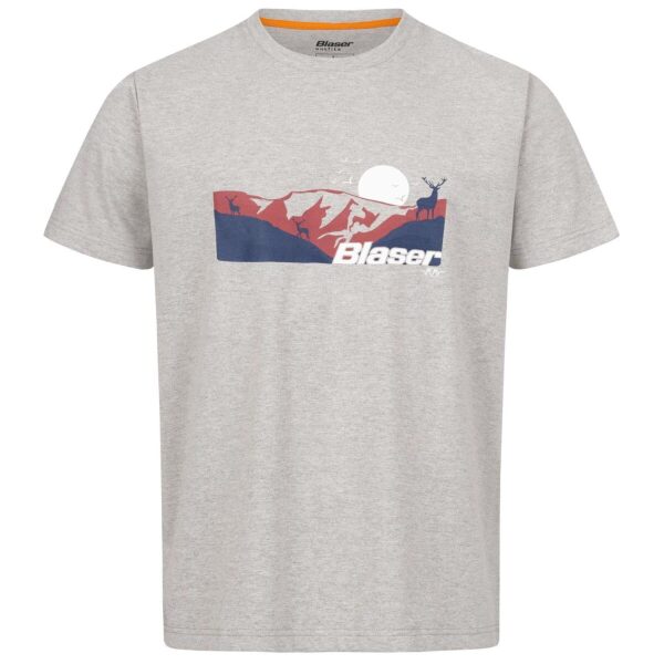 Blaser Allgäu Mountain T-Shirt Grey Melange