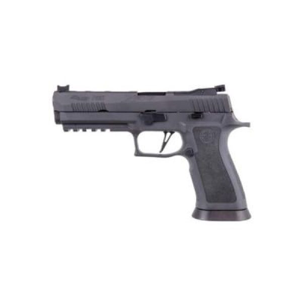 SIG P320 9MM 5IN LEGION GRAY FIBER OPT FRONT W/ R2 ADJ REAR