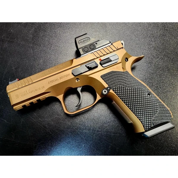 CZ Shadow 2 Compact Brunt Bronze Limited Edition + Holosun