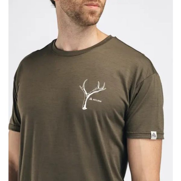 Aclima LightWool 140 classic tee antler M's - Bilde 4