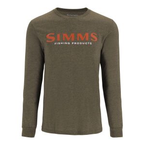 Simms M`s  Logo LS T-Shirt Loden Heather