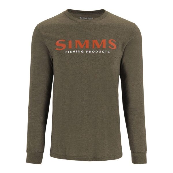 Simms M`s  Logo LS T-Shirt Loden Heather