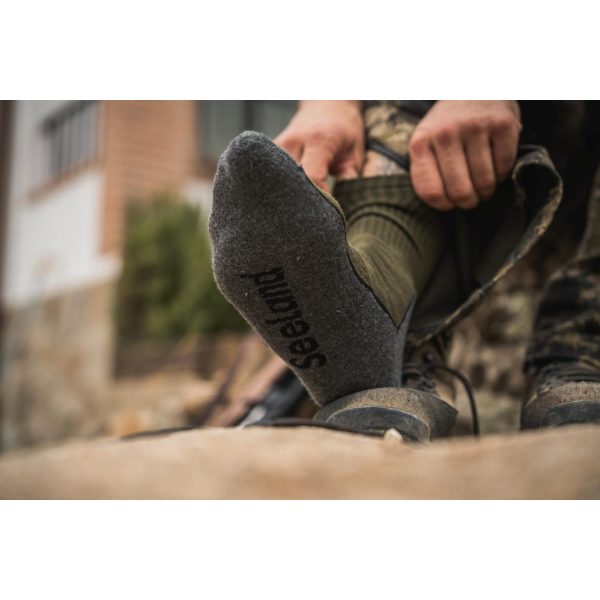 Seeland Field Sock 3pk Pine Green/Dark grey - Bilde 3