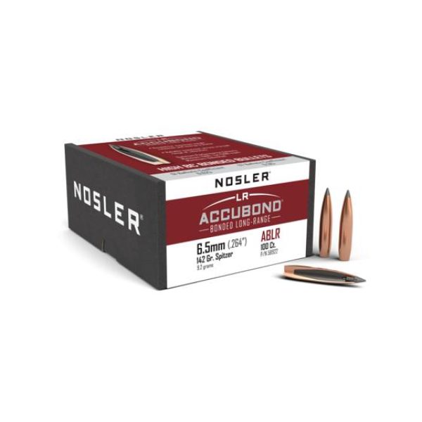 Kuler, Nosler Accubond LR 6,5mm 142grs  (100pk)