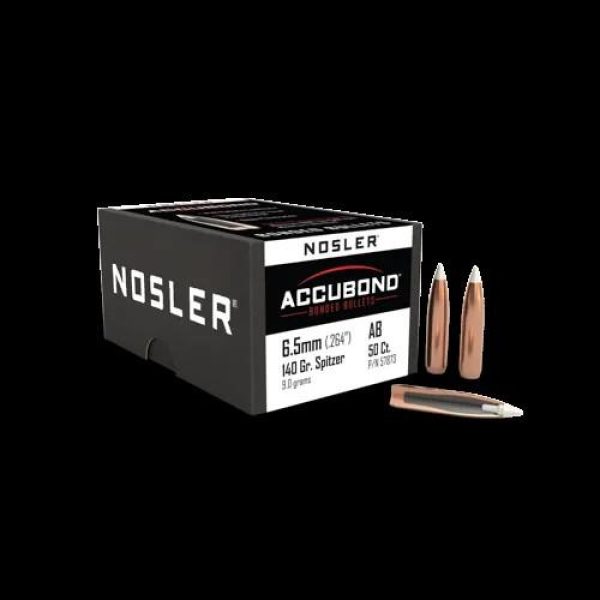 Kuler, Nosler Accubond 6,5 140grs (50pk) - Bilde 2