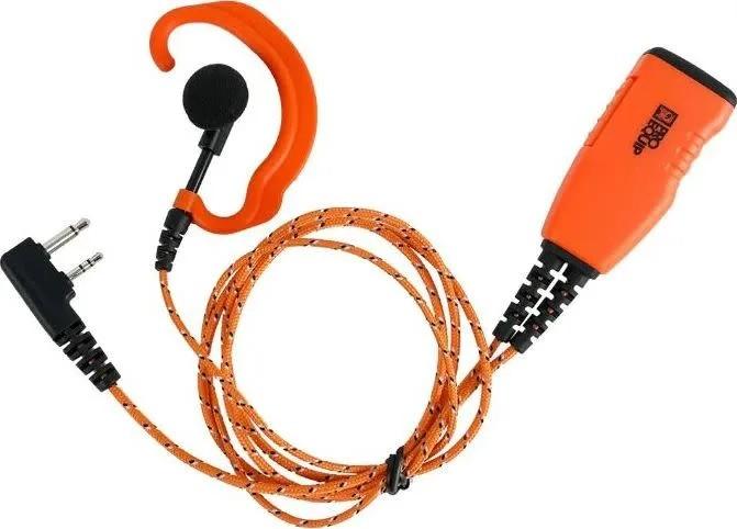 Icom PRO P610L Headset Fabricline, orange mic/PTT, C-shell - Bilde 2