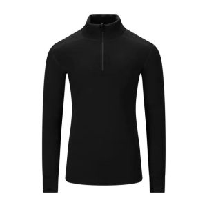 Aclima Fleecewool V2 Polo w/zip Ms Jet Black