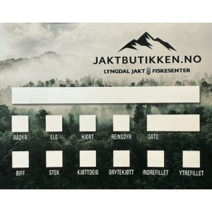 Merkelapper kjøtt