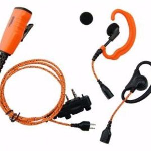 Icom PRO U610LS/LA Fabricline 3i1, C/D shell, orange, Peltor