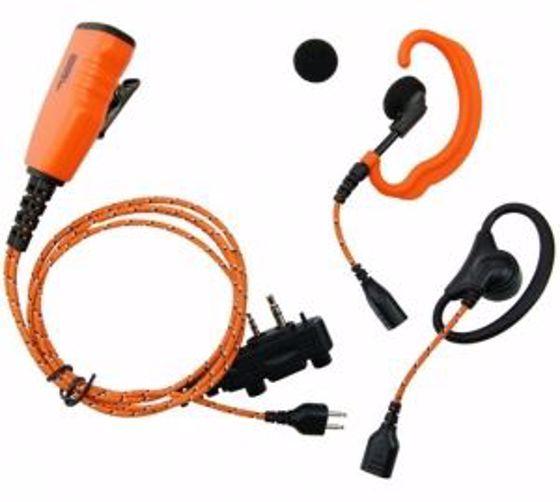 Icom PRO U610LS/LA Fabricline 3i1, C/D shell, orange, Peltor
