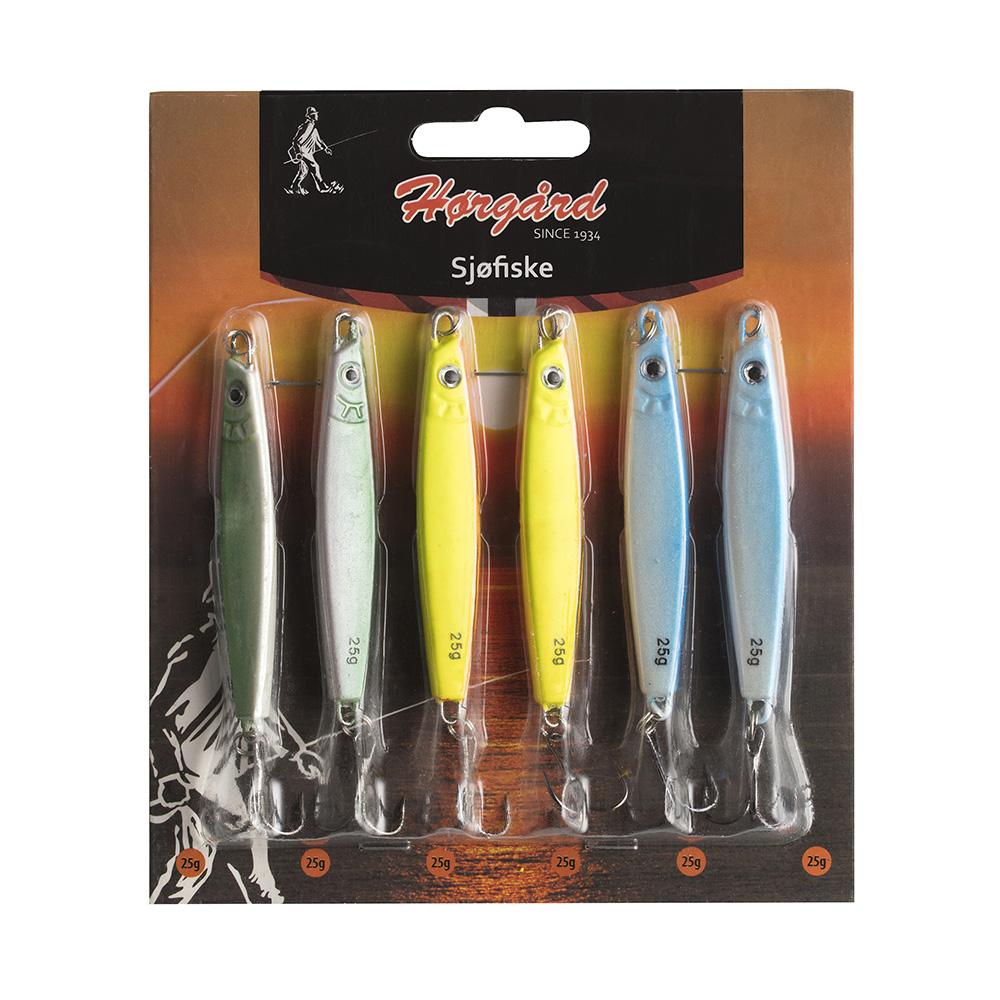 HØRGÅRD SLUKSETT 6PK SJØFISKE 25/40g