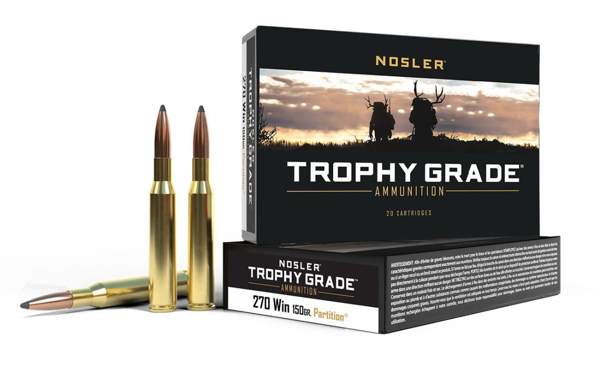 270 Win. Nosler Trophy Grade Partition 150 grs. 20 pk.
