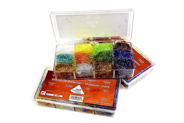 SSS Glitz Dubbing 12 Colours Dispenser