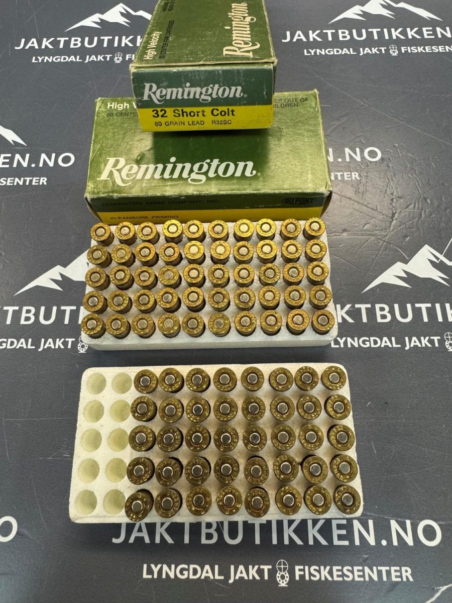 32 Short Colt Remington 80 grain lead (90 skudd)