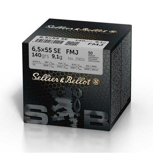 6,5x55, Sellier&Bellot, FMJ,140grs 50pk