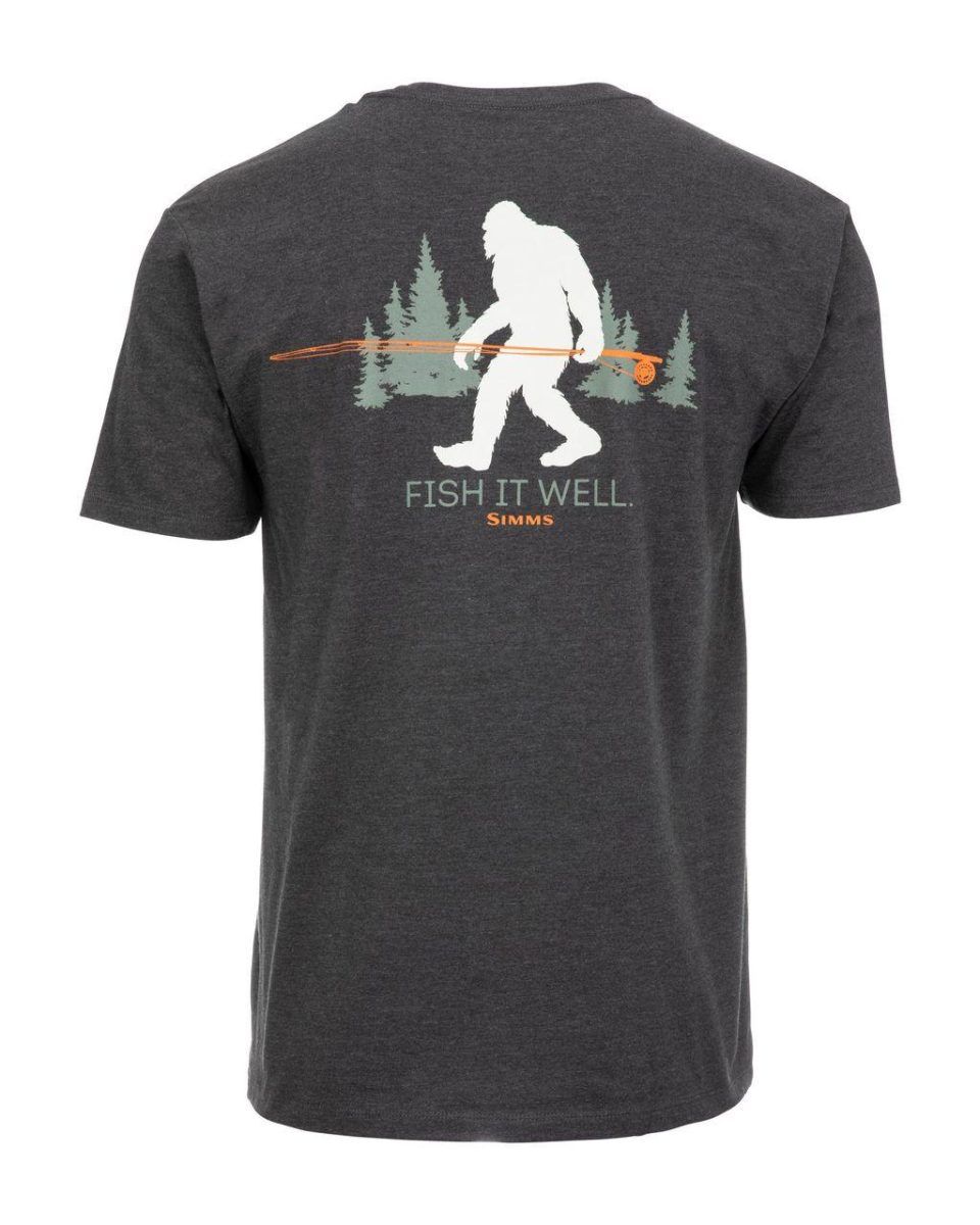 Simms Sasquatch T-Shirt Charcoal Heather