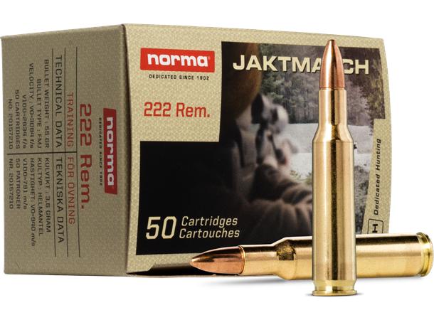 222 Rem, Norma Jaktmatch 55gr/3,6g