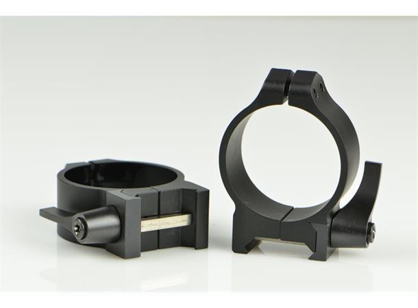 Warne Maxima Ring QD 34mm Sort/Matte lav