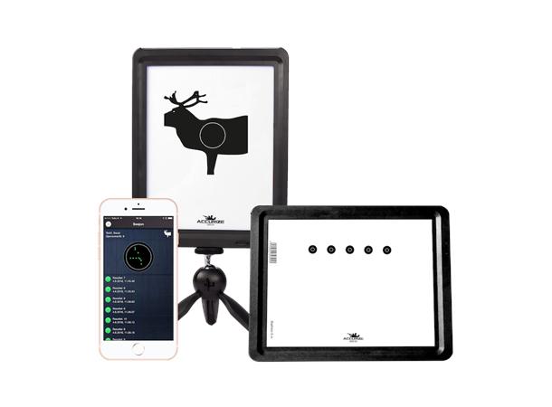 Accurize Shooting System ink 1 stk laser og 2 skiver.