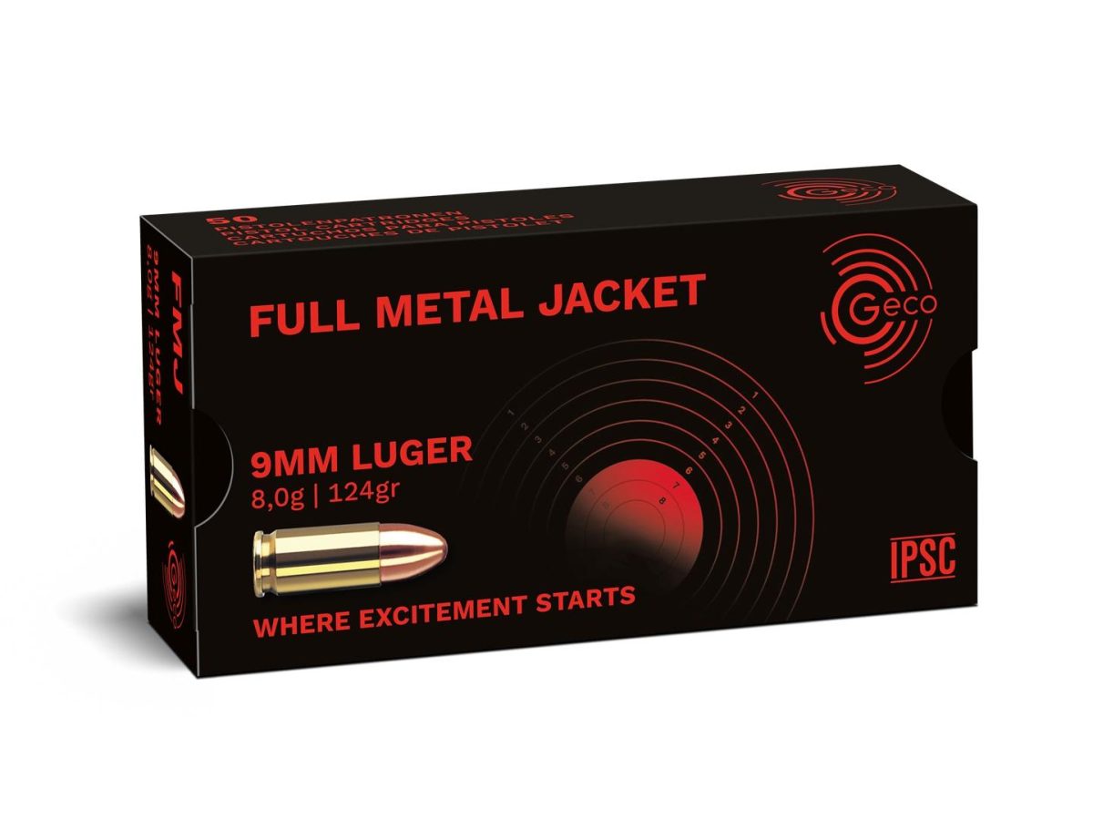 Geco 9mm 124 gr FMJ