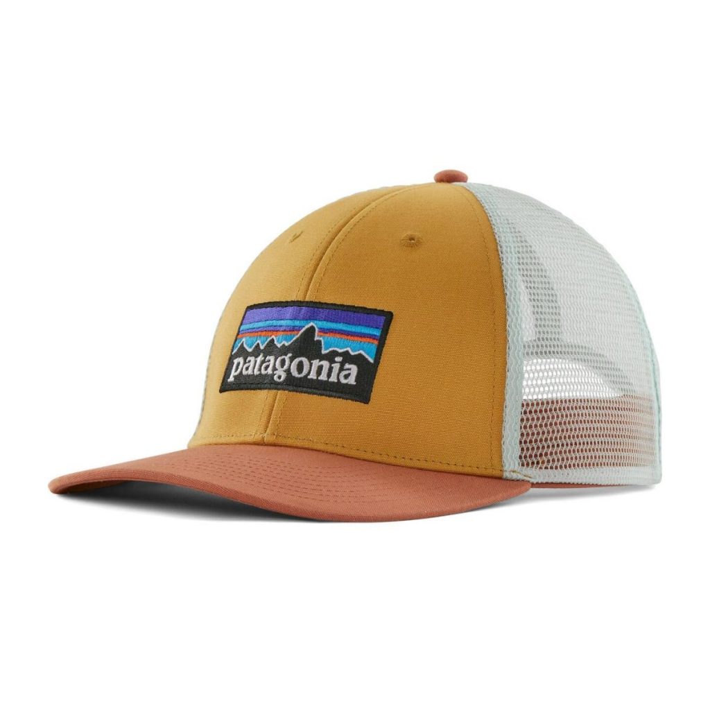 Patagonia Logo LoPro Trucker Hat Pufferfish Gold OS