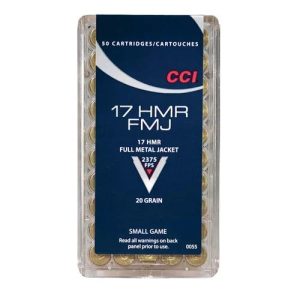 17 HMR, CCI, 20 grs FMJ